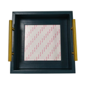 Pre-Order: Navy Square Self-Finishing Leather Tray
