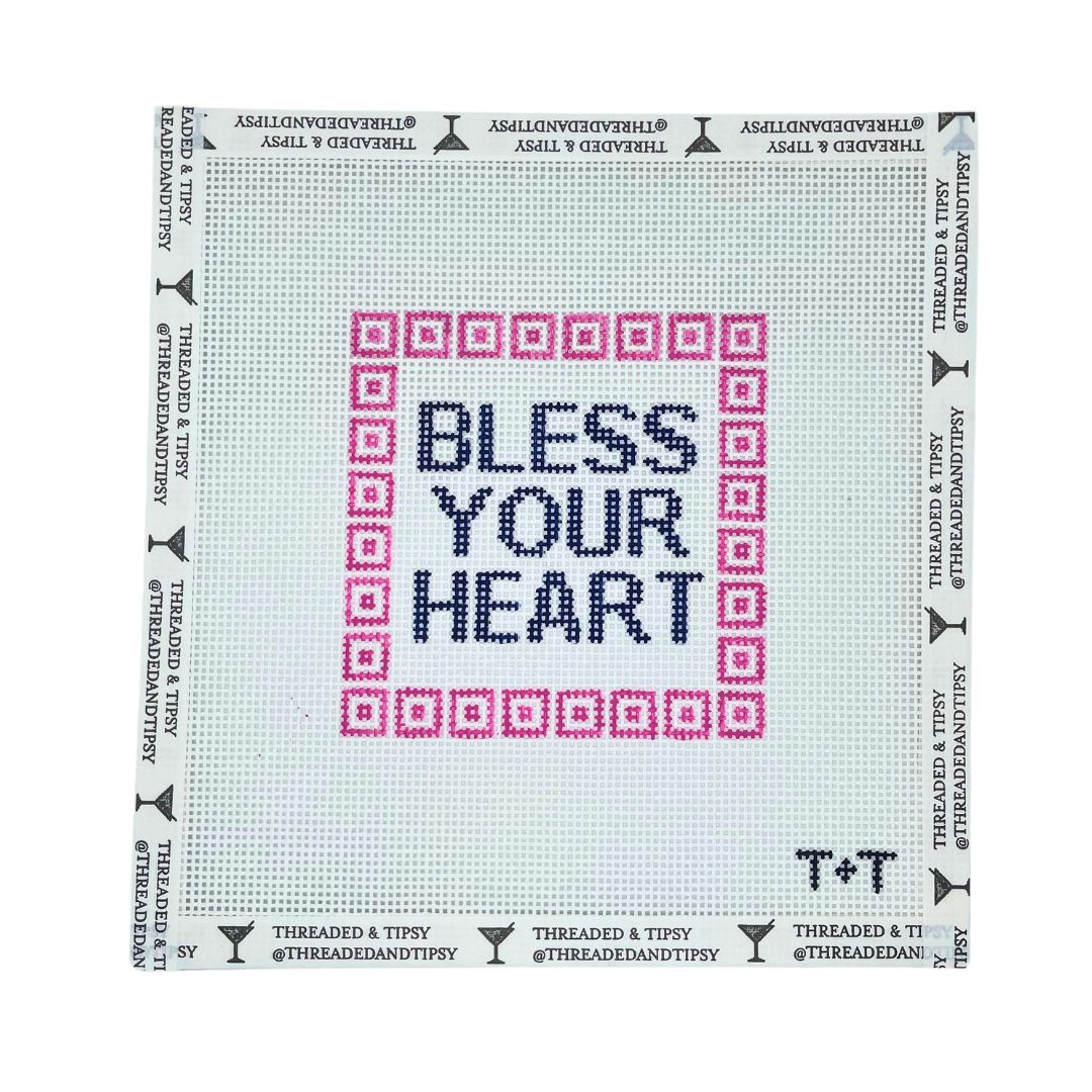 Pre-Order: Bless Your Heart Needlepoint Canvas