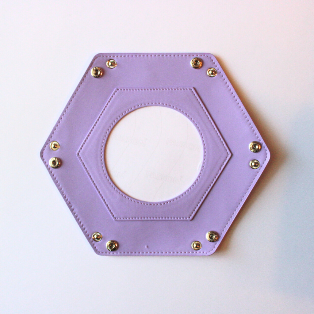 Self-Finishing Purple Hexagon Snap Tray