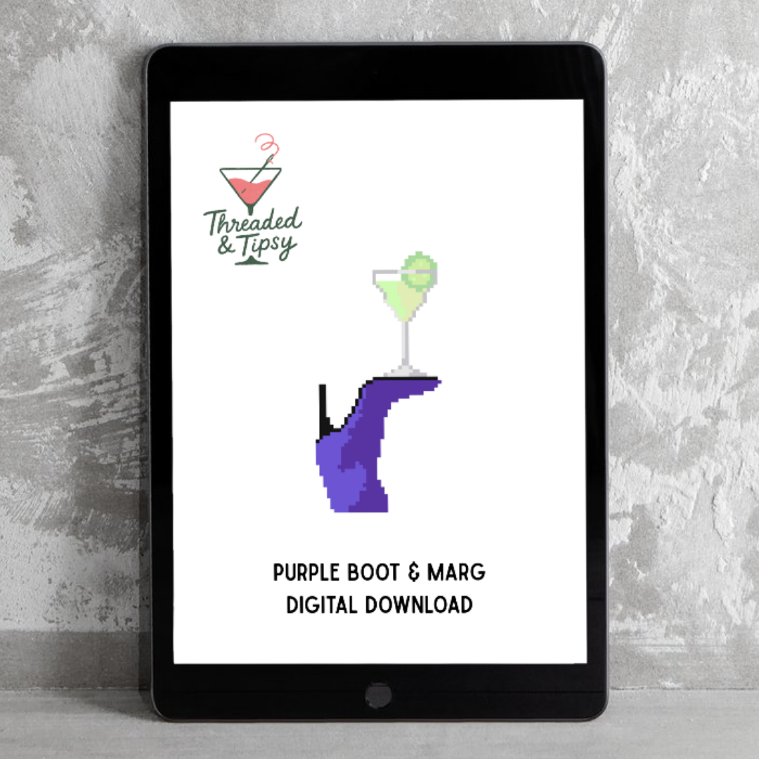 Purple Boot & Marg Digital Needlepoint Chart