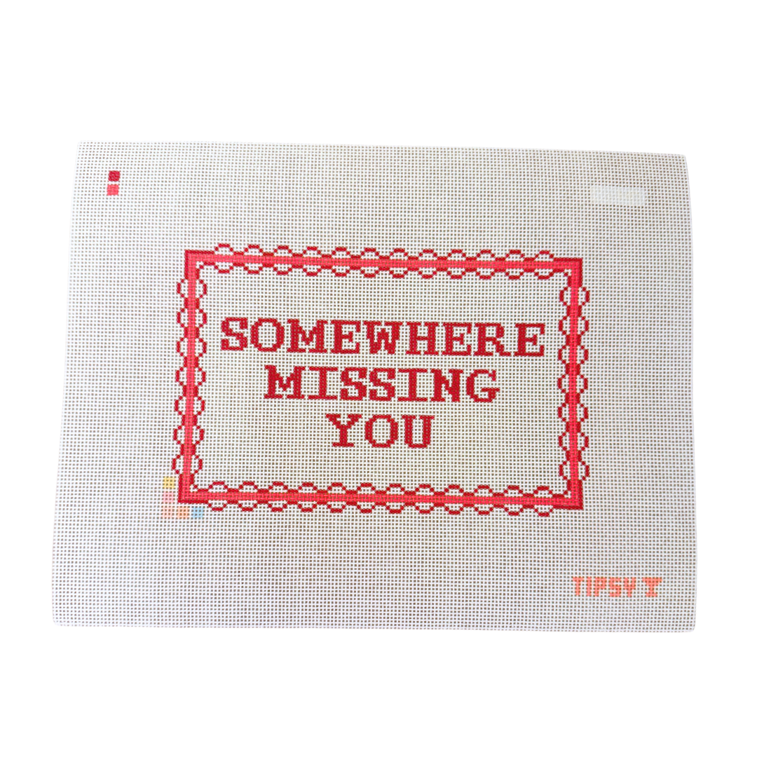 Pre-Order: Somewhere Missing You Needlepoint Canvas