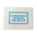 Pre-Order: Somewhere Missing the Beach Needlepoint Canvas