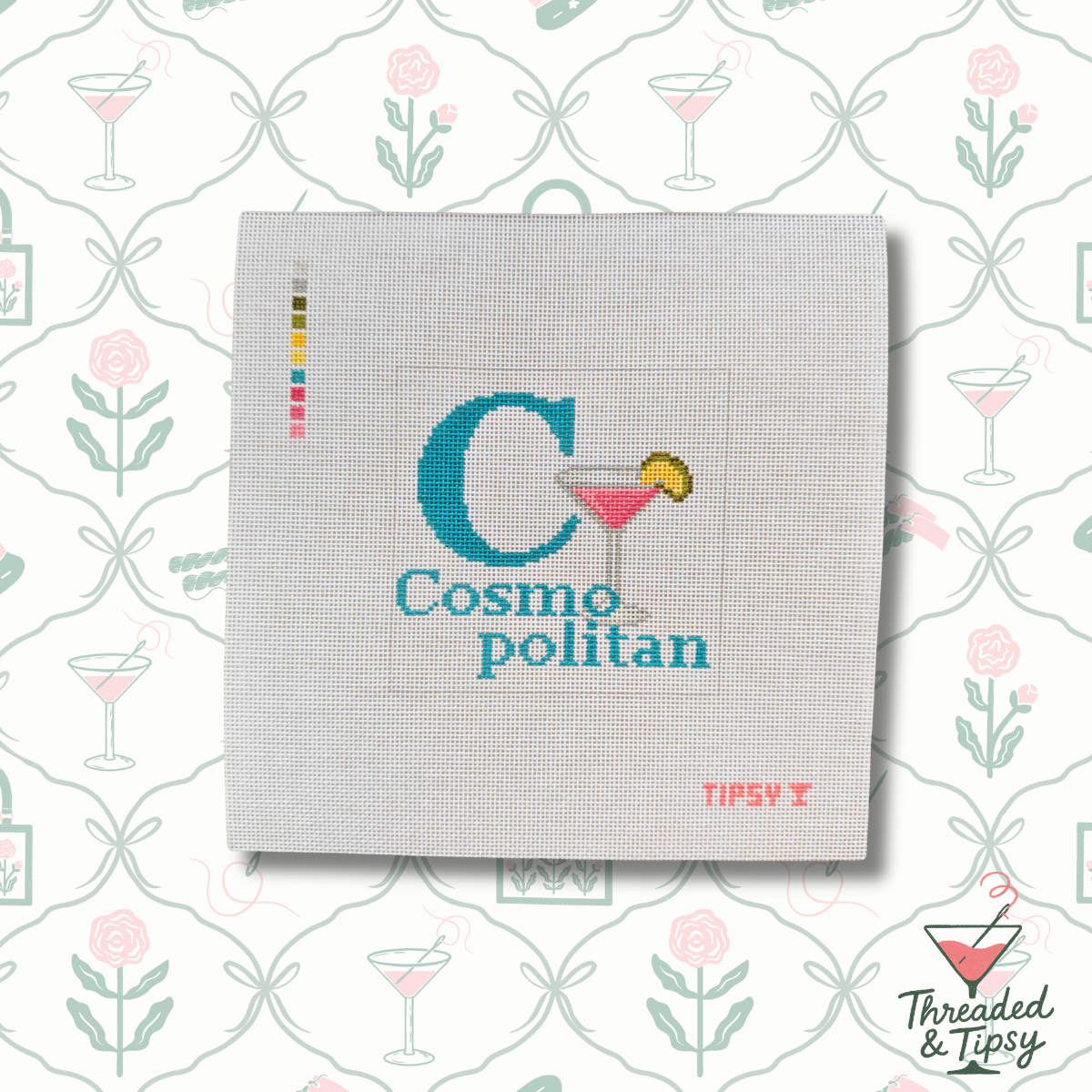 C for Cosmo Needlepoint Canvas