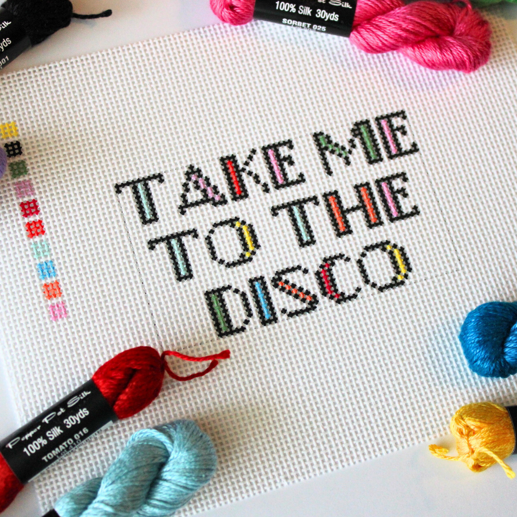 Pre-Order: Take Me to the Disco Needlepoint Canvas