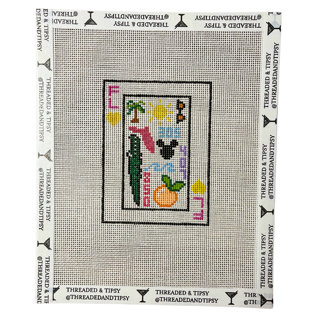 Pre-Order: Florida Playing Card Needlepoint Canvas