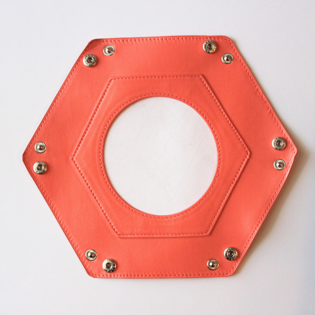 Self-Finishing Dark Peach Hexagon Snap Tray
