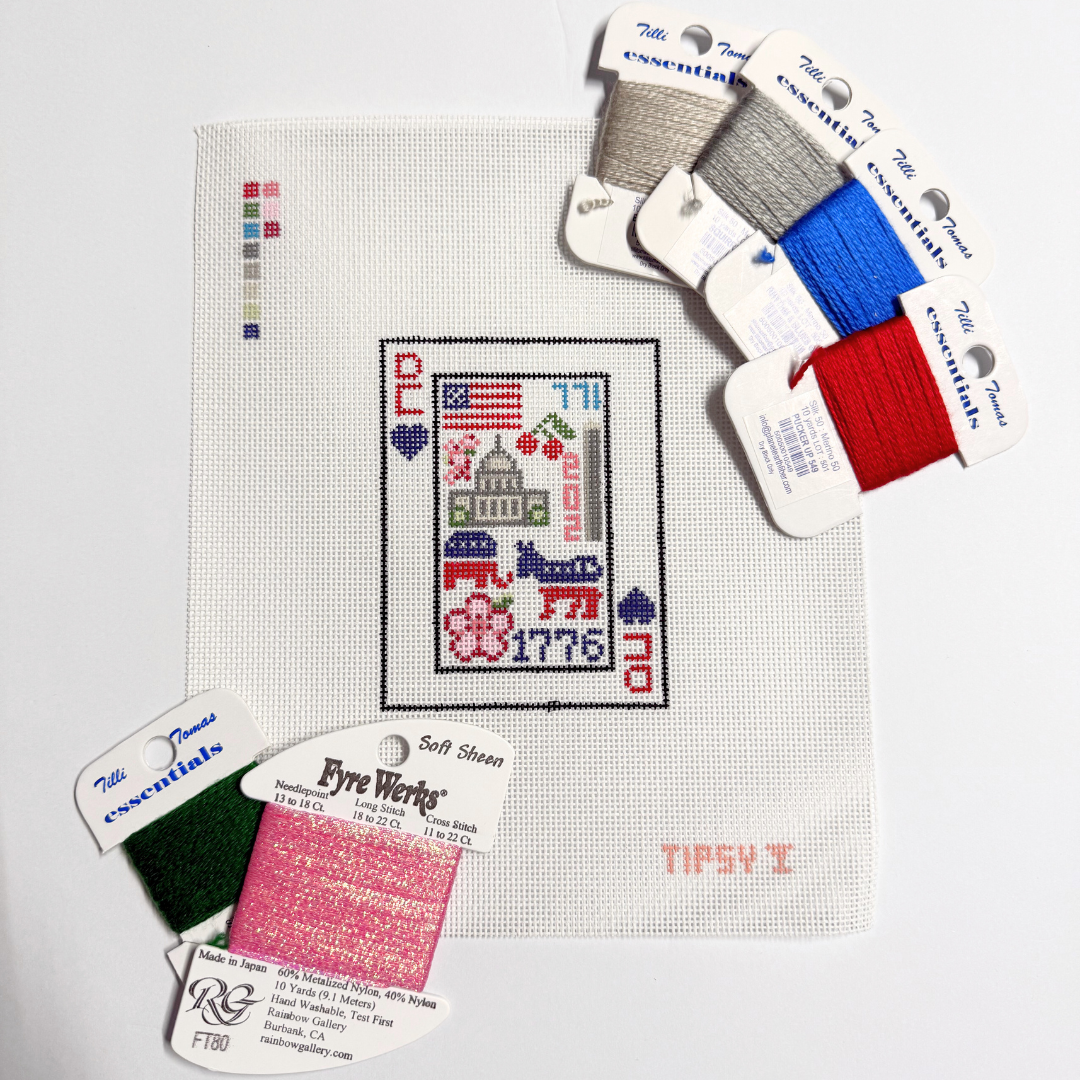 Pre-Order: DC Playing Card Needlepoint Canvas