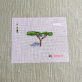Pre-Order: African Safari Rhino Needlepoint Canvas - RenniCo x T&T