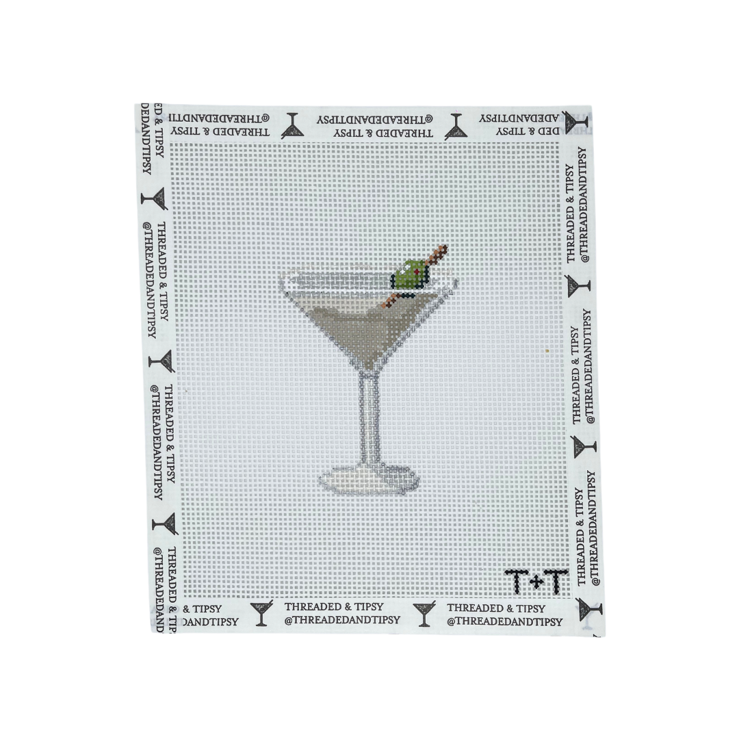 Pre-Order: Dirty Martini Needlepoint Canvas