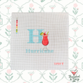 H for Hurricane Needlepoint Canvas
