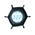 Self-Finishing Needlepoint Snap Tray in Black