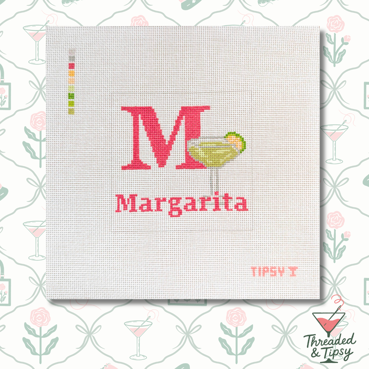 M for Margarita Needlepoint Canvas