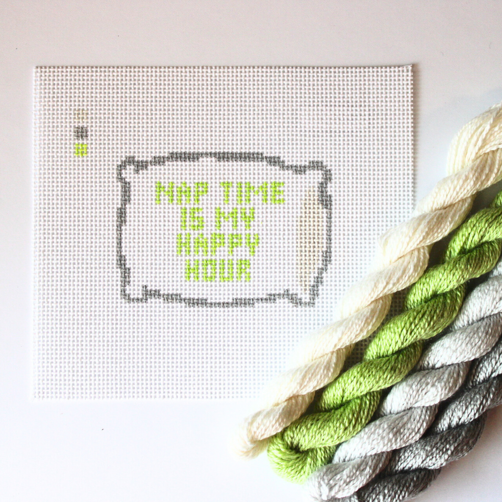 Nap Time is my Happy Hour Needlepoint Canvas