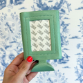 Mint Self-Finishing Skinny Can Koozie For Needlepoint