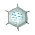 Self-Finishing Needlepoint Snap Tray in Silver