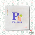 P for Paloma Needlepoint Canvas