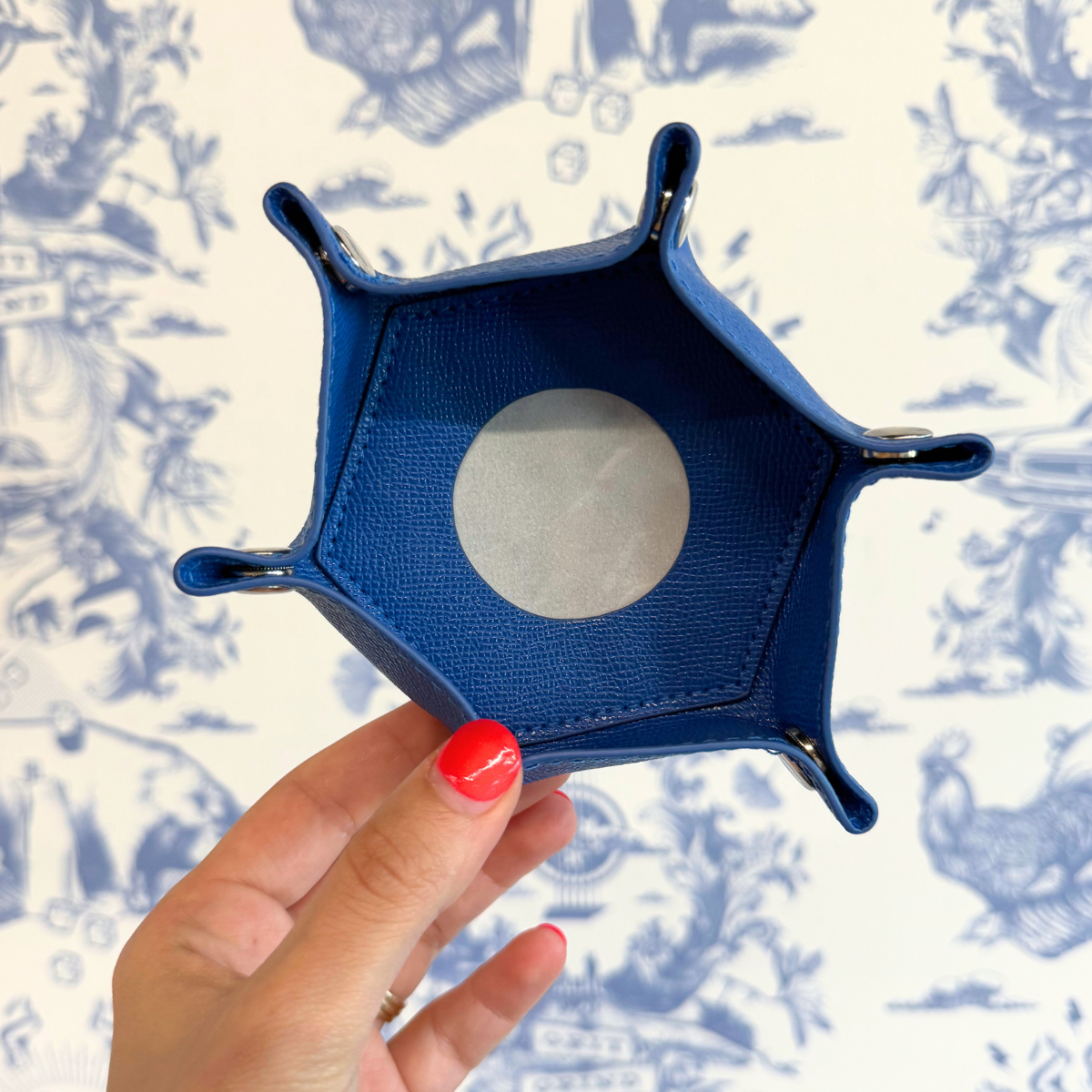 Royal Blue Self-Finishing Mini Snap Tray For Needlepoint