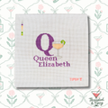 Q for Queen Elizabeth Needlepoint Canvas
