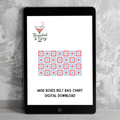 Mod Boxes Digital Needlepoint Chart for Belt Bag or Clutch