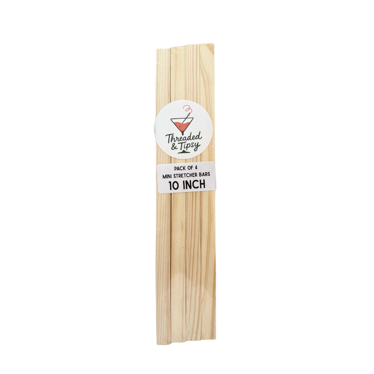 Threaded & Tipsy 10 Inch Needlepoint Stretcher Bars (4 Pack)