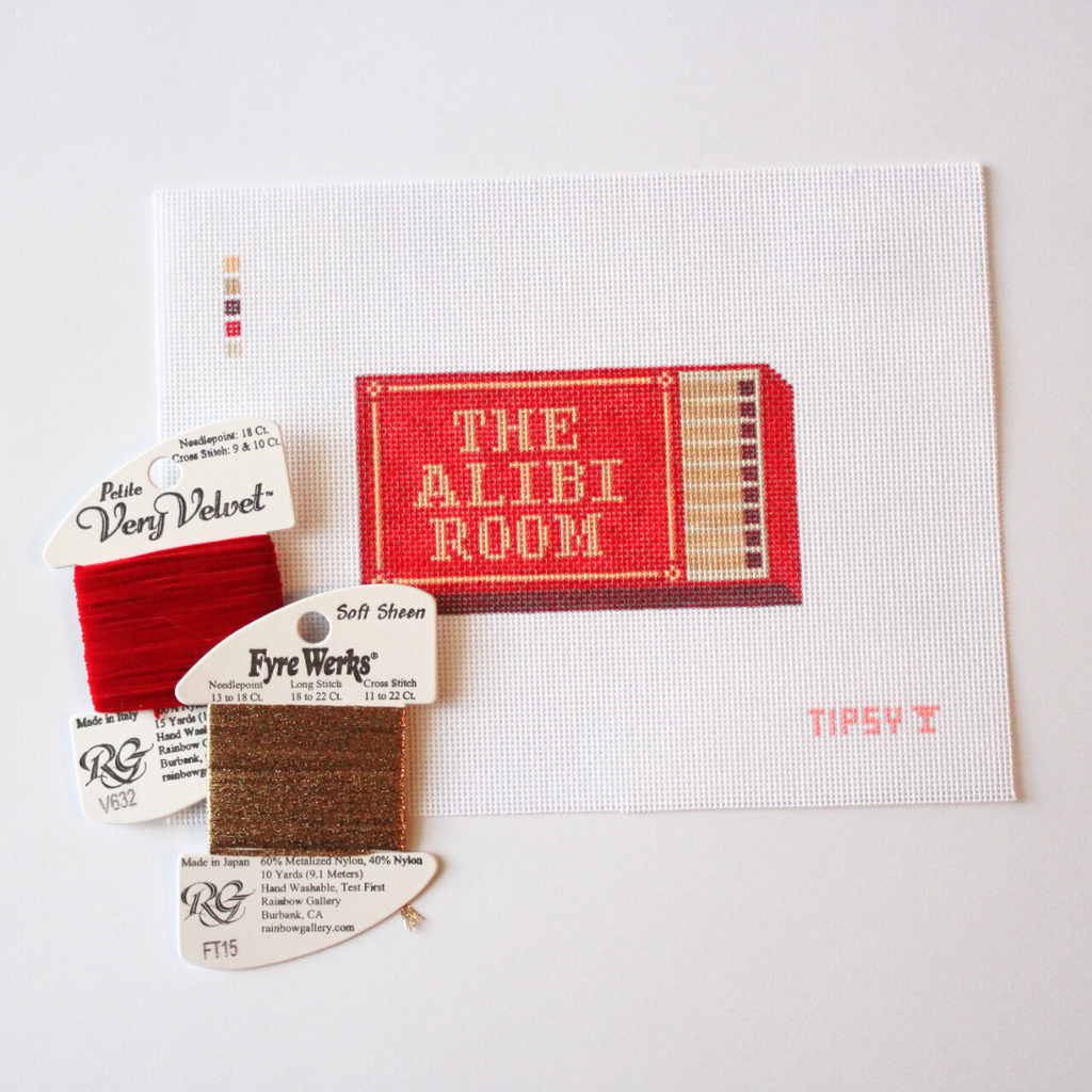 Pre-Order: The Alibi Room Match Box Needlepoint Canvas