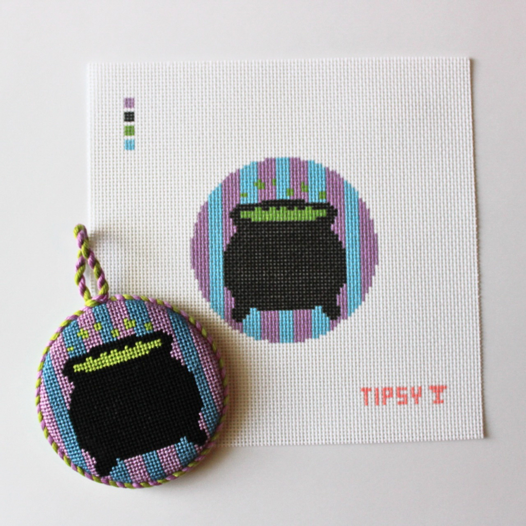 Pre-Order: Witches Brew Round Needlepoint Canvas