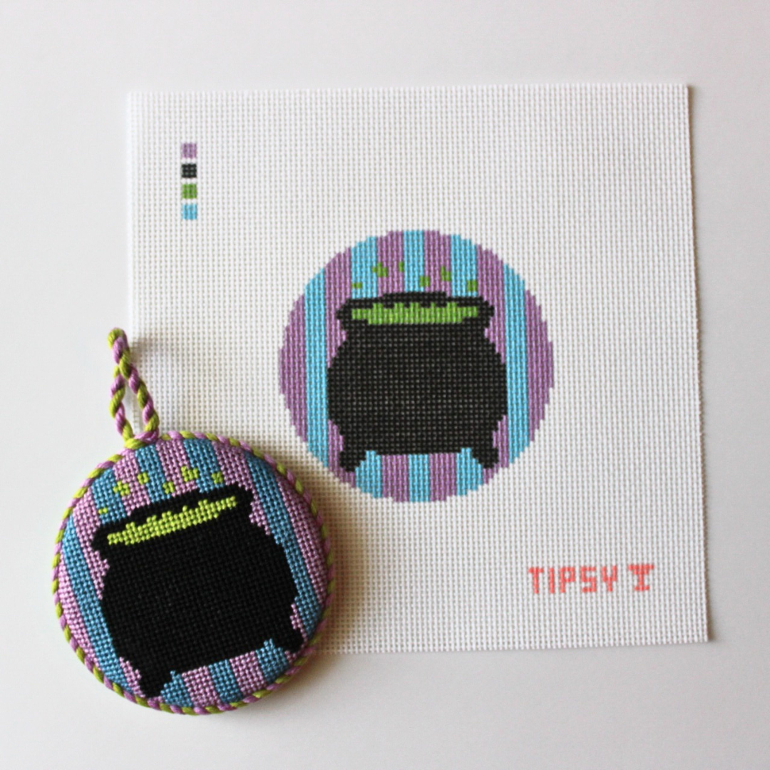 Pre-Order: Witches Brew Round Needlepoint Canvas
