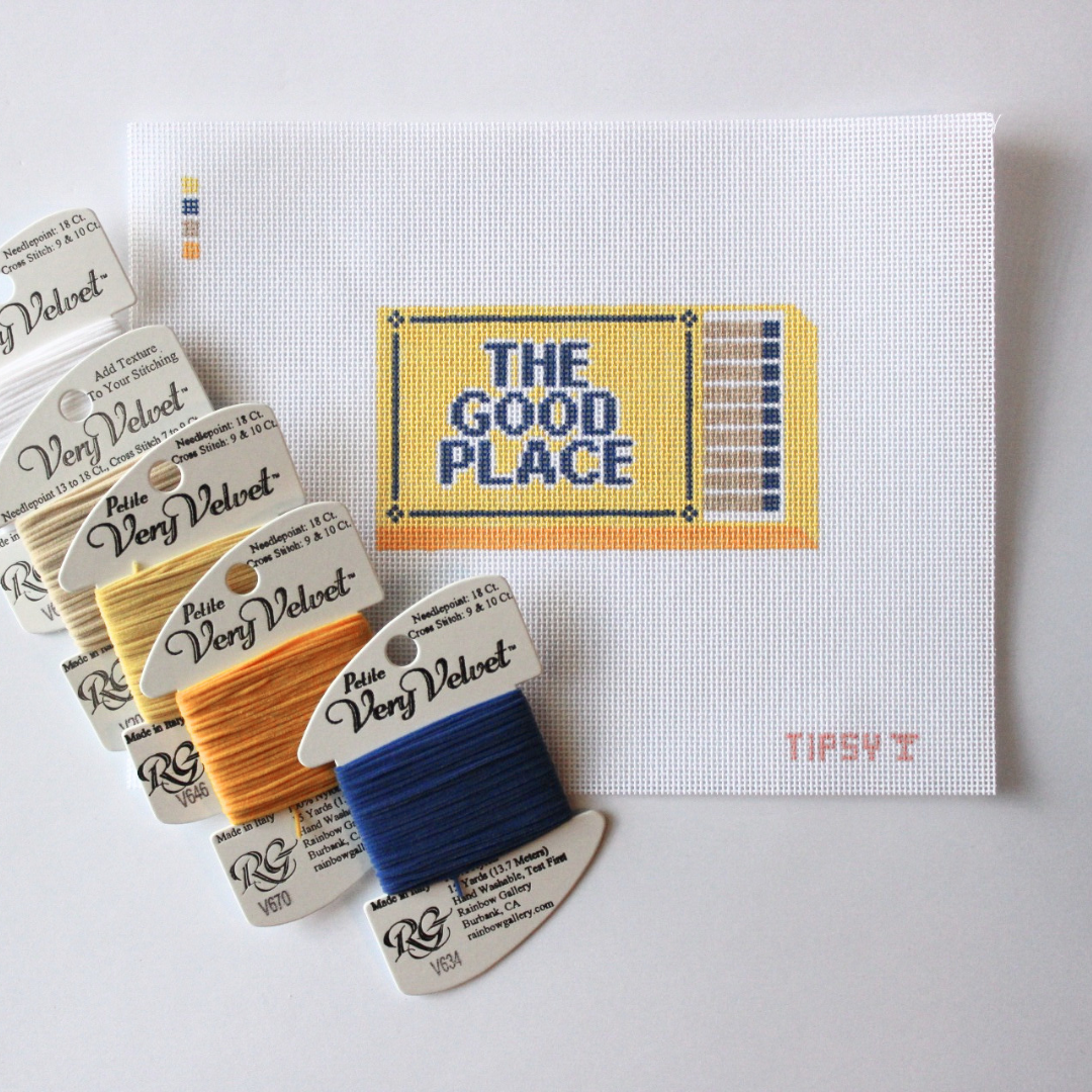 Pre-Order: The Good Place Match Box Needlepoint Canvas