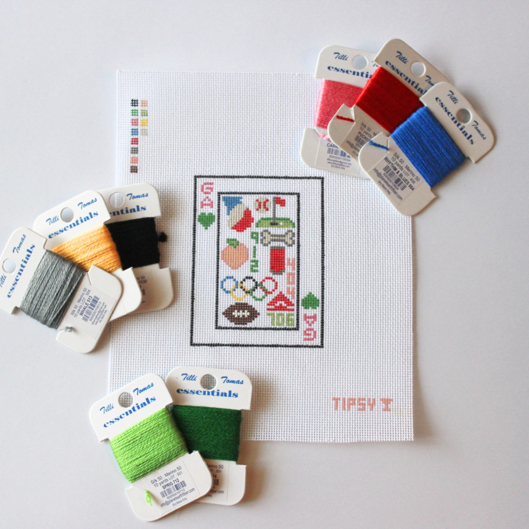 Pre-Order: GA Playing Card Needlepoint Canvas