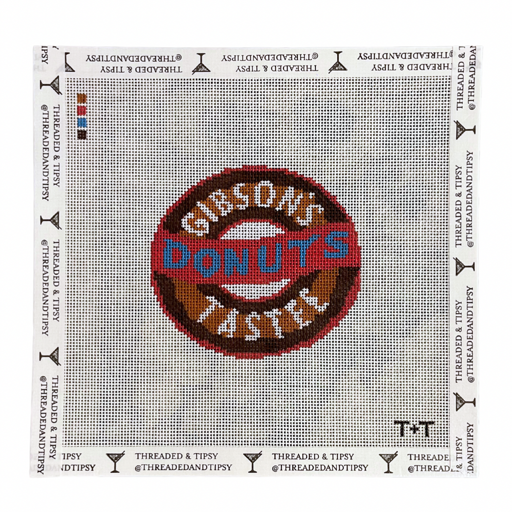 Pre-Order: Famous Memphis Donuts Needlepoint Canvas