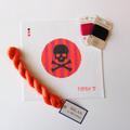 Pre-Order: Skull Round Needlepoint Canvas