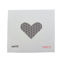 Pre-Order: Grey Designer Heart Needlepoint Canvas