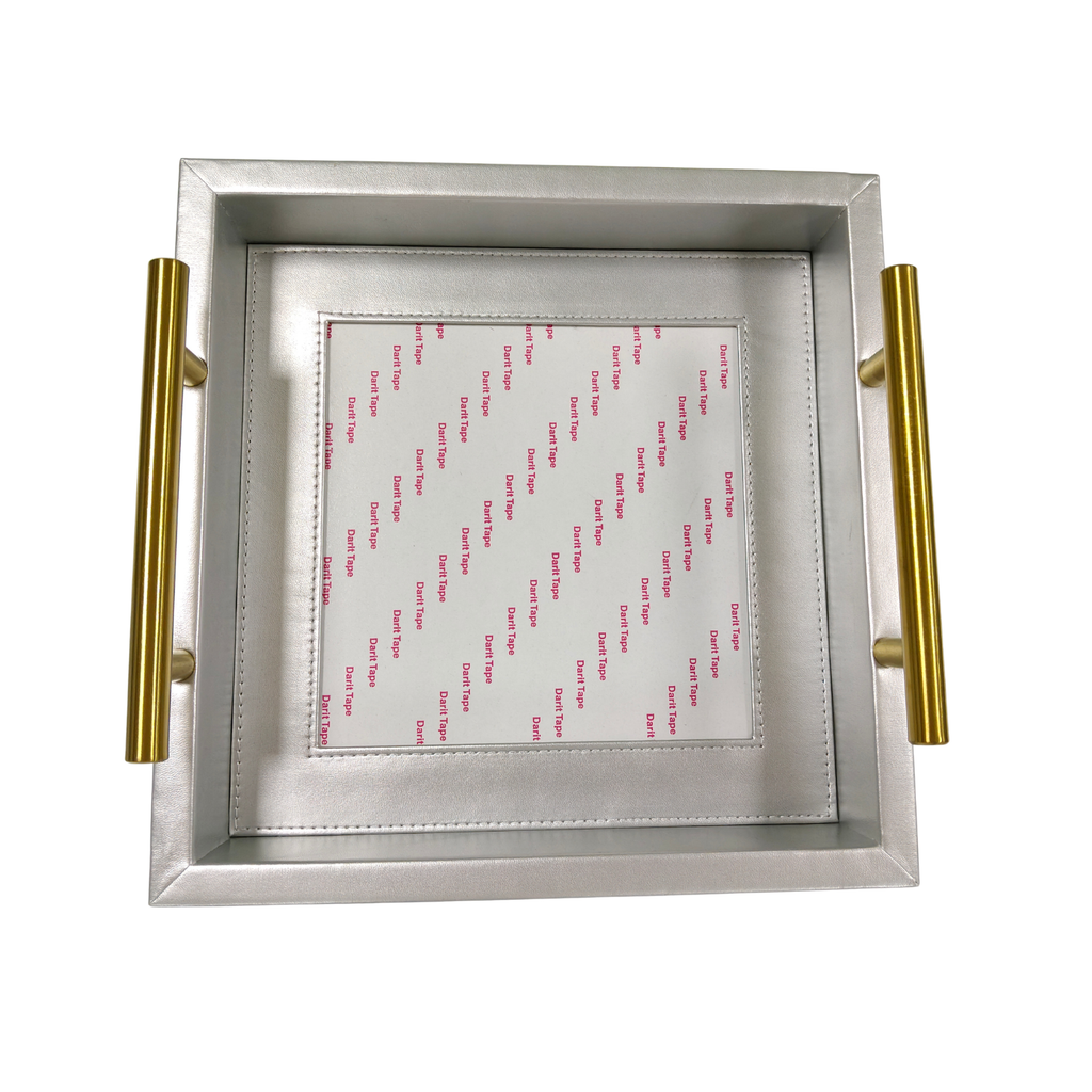 Pre-Order: Silver Square Self-Finishing Leather Tray