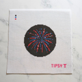 Firework Round Needlepoint Canvas