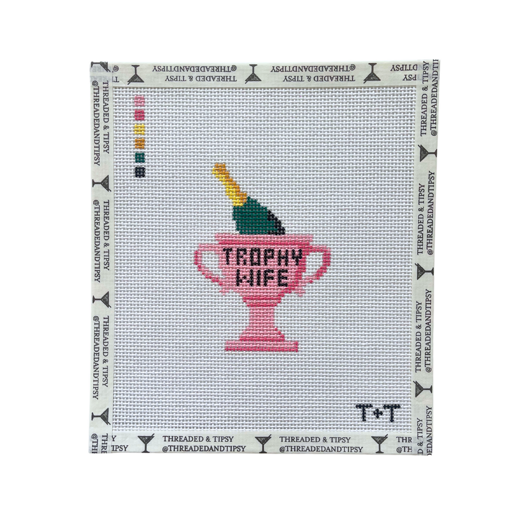 Pre-Order: Trophy Wife Needlepoint Canvas