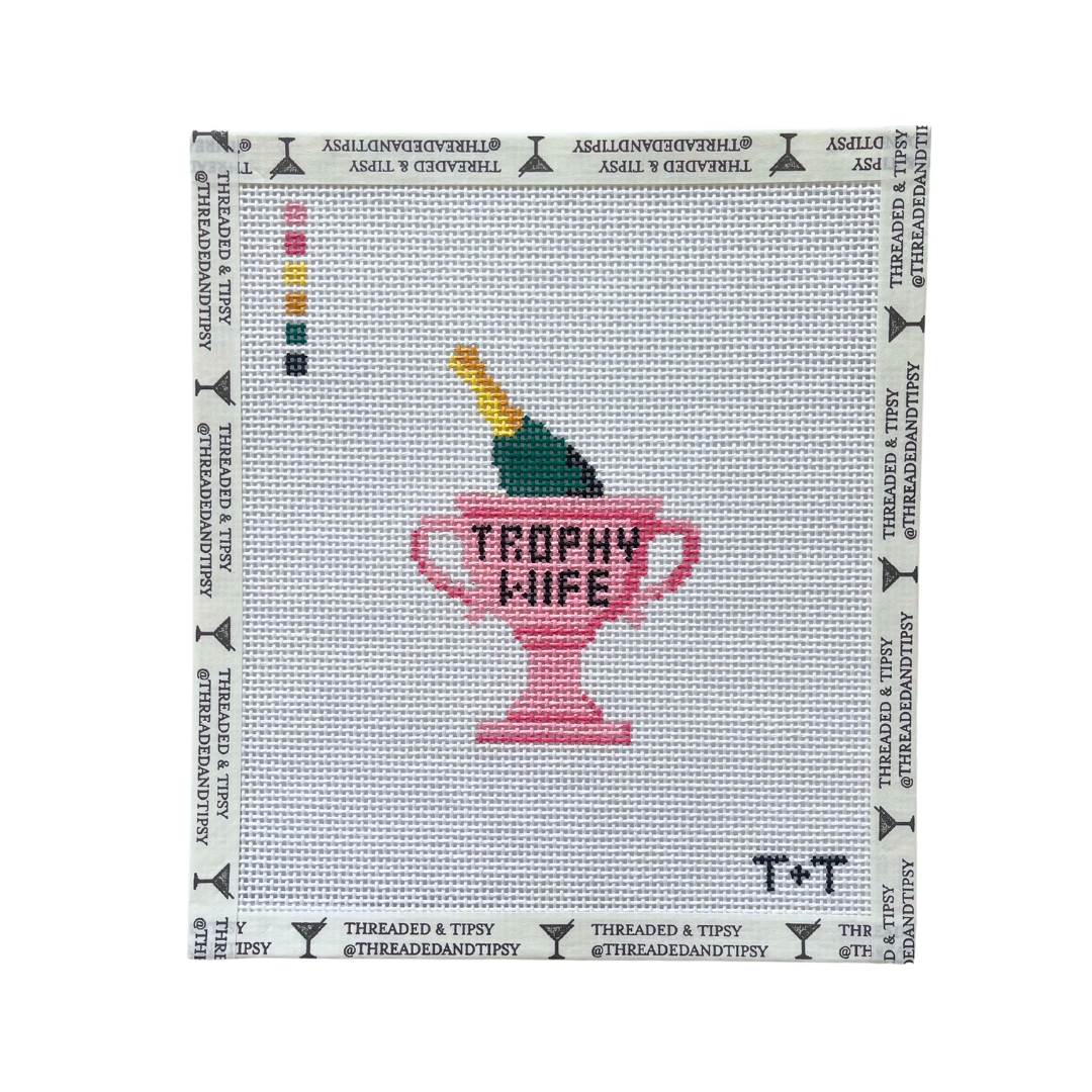 Pre-Order: Trophy Wife Needlepoint Canvas