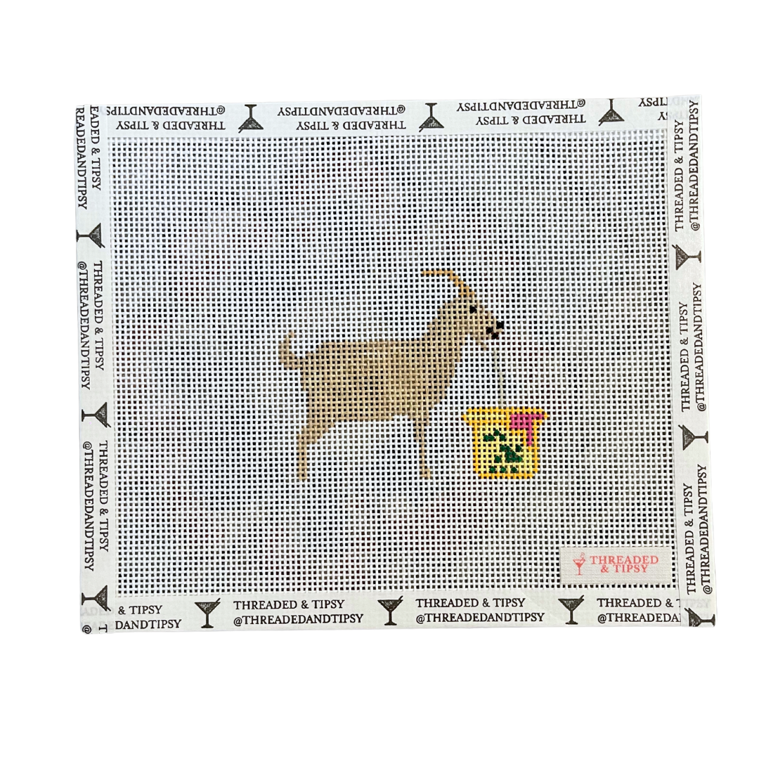 Silky's Goat Needlepoint Canvas