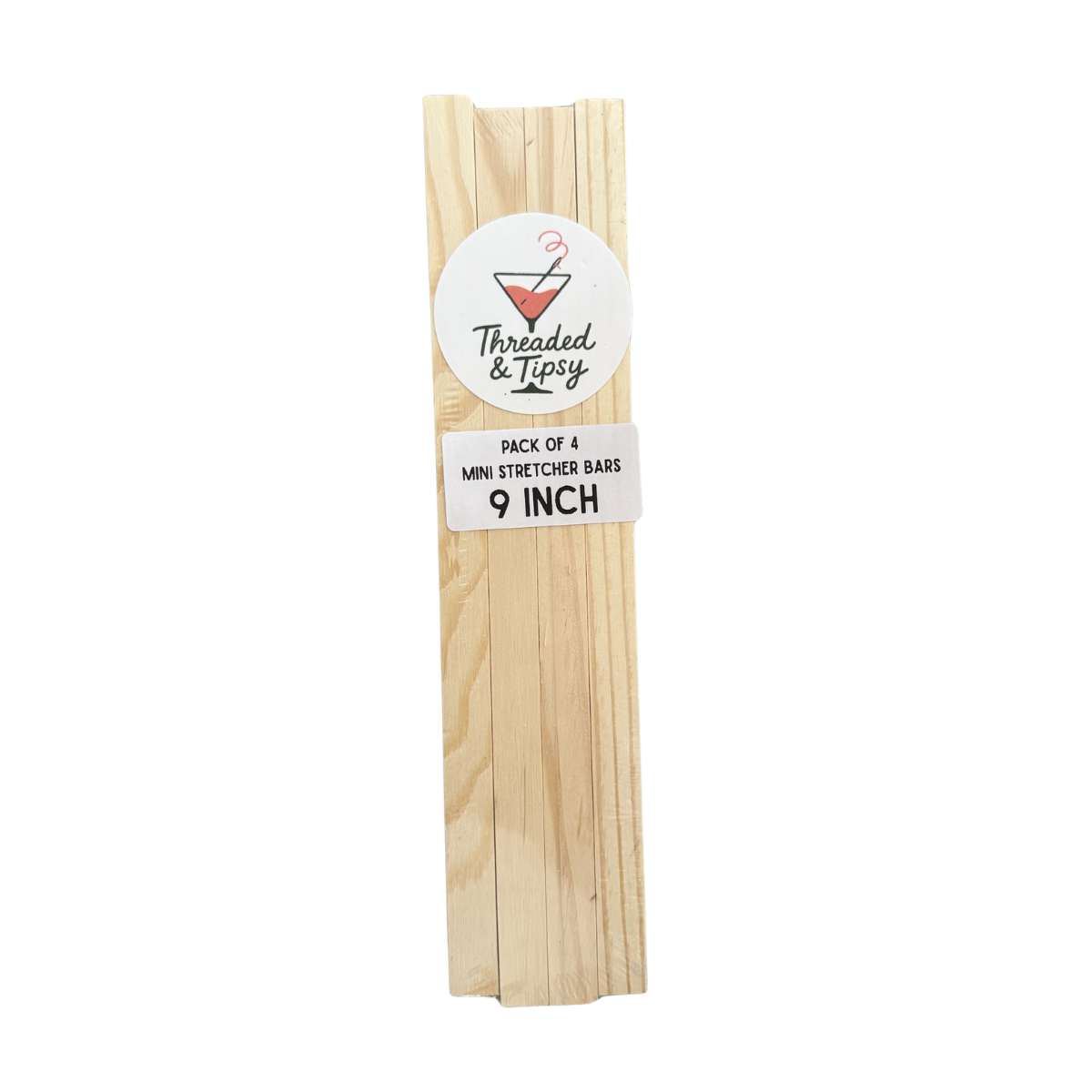 Threaded & Tipsy 9 Inch Needlepoint Stretcher Bars (4 Pack)