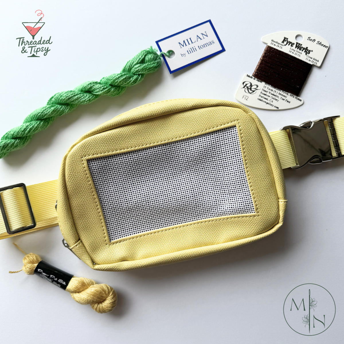 Pre-Finished Stitchable Belt Bag in Butter