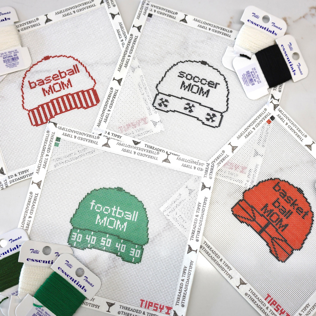 Baseball Mom Needlepoint Canvas