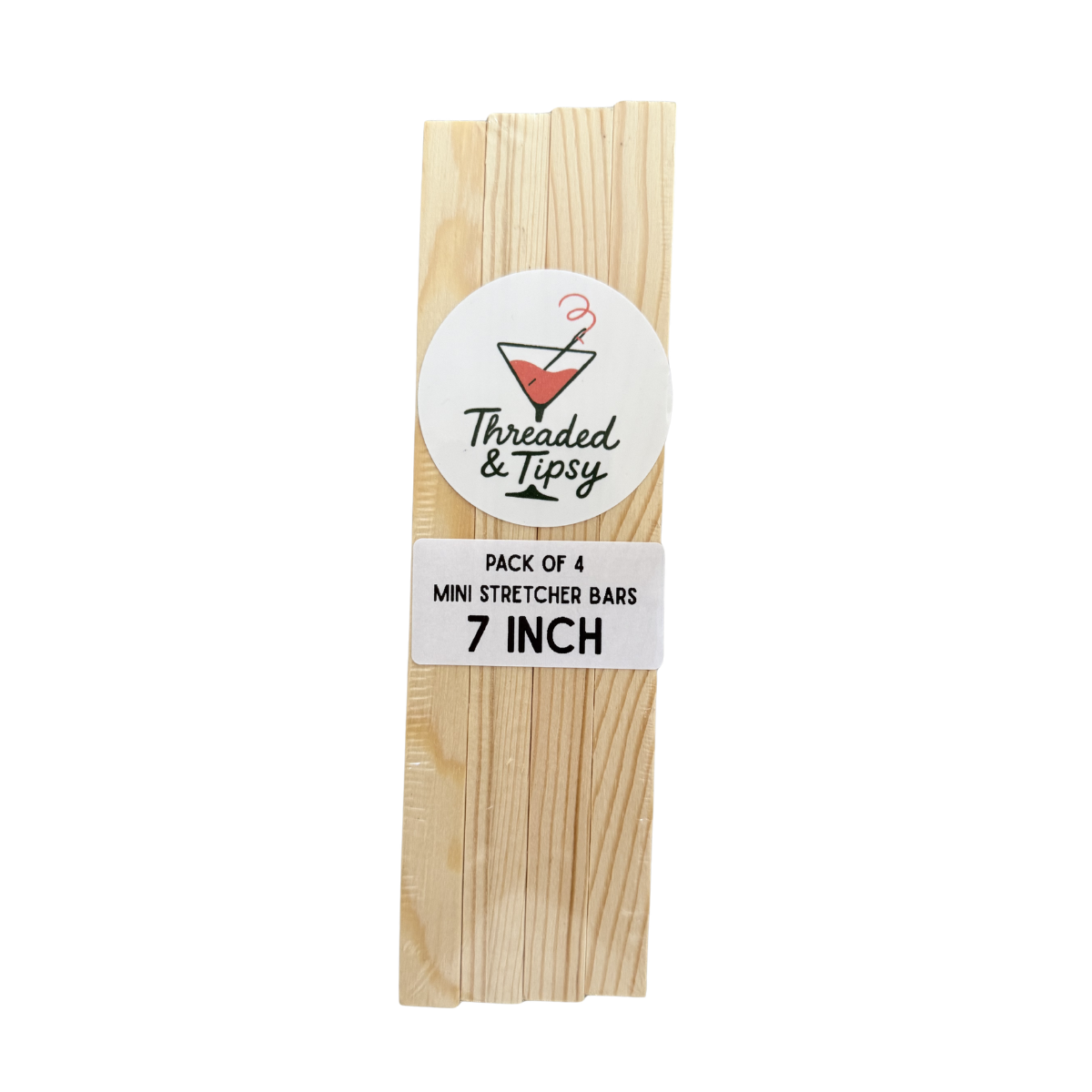 Threaded & Tipsy 7 Inch Needlepoint Stretcher Bars (4 Pack)
