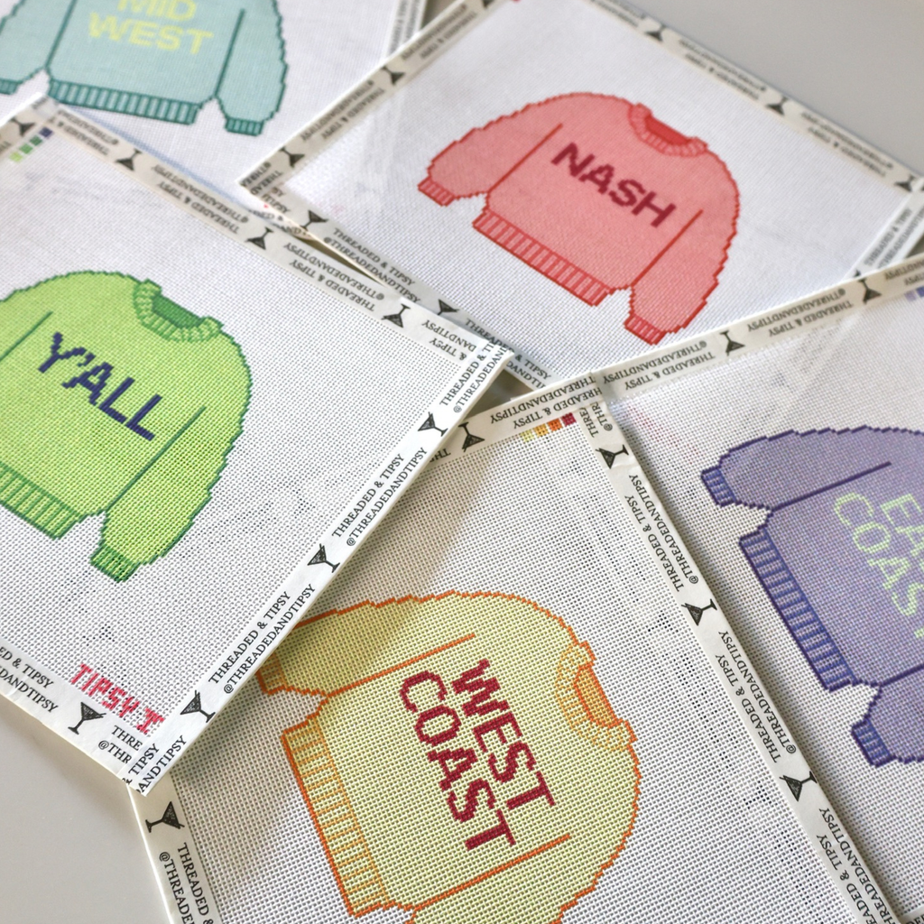 East Coast Sweater Needlepoint Canvas