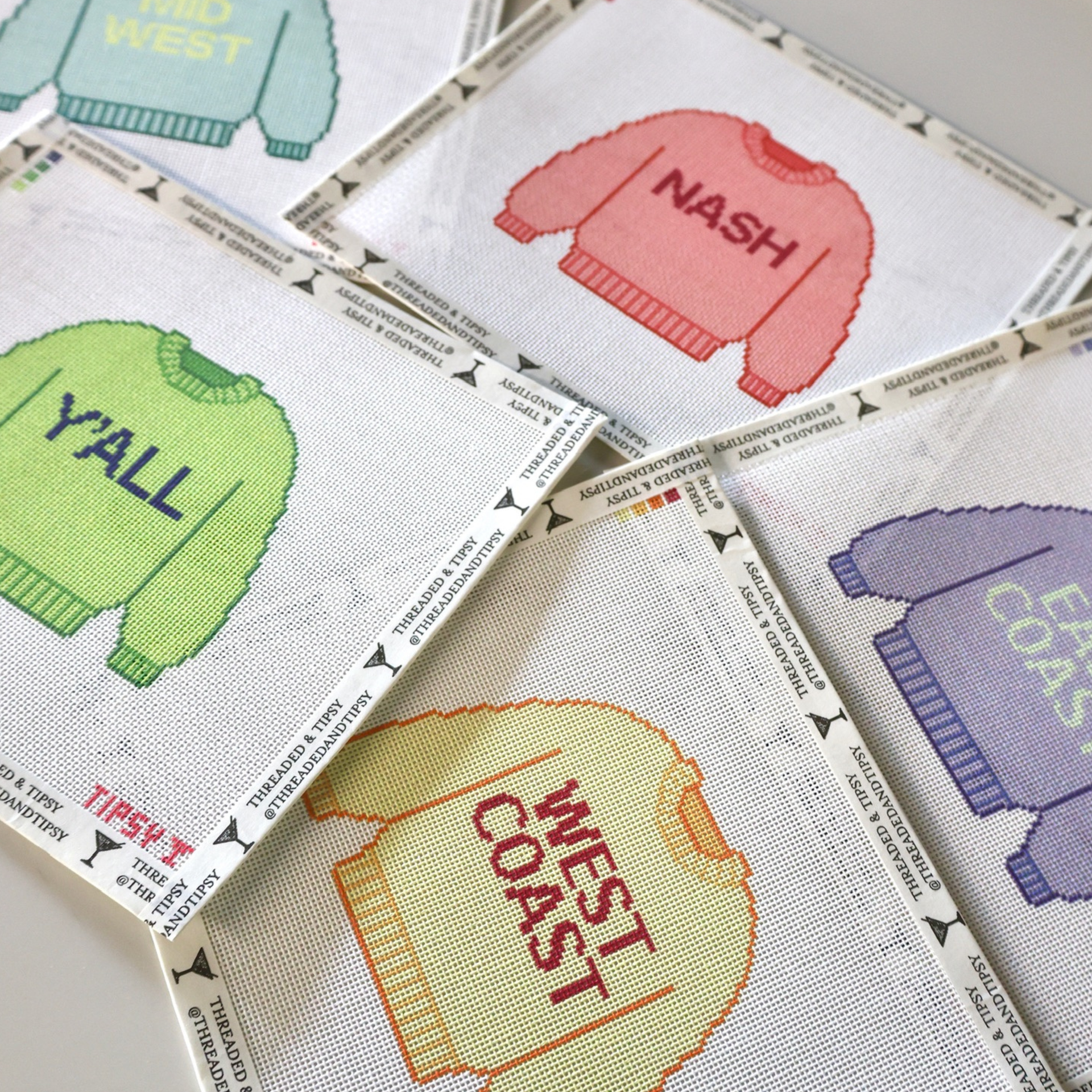 East Coast Sweater Needlepoint Canvas