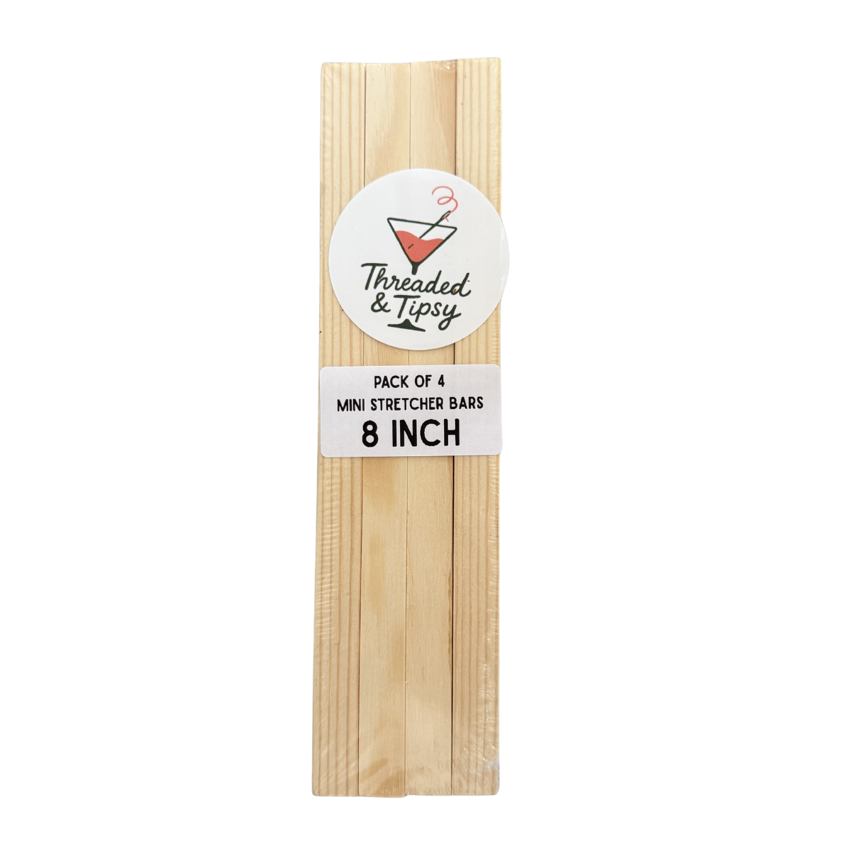 Threaded & Tipsy 8 Inch Needlepoint Stretcher Bars (4 Pack)