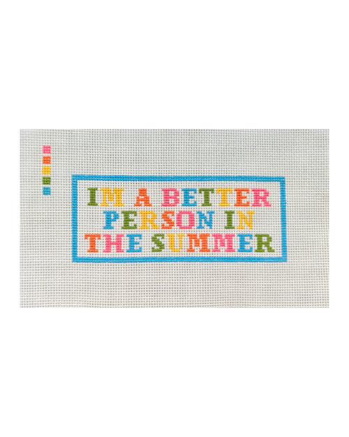 Better Person in the Summer Needlepoint Canvas