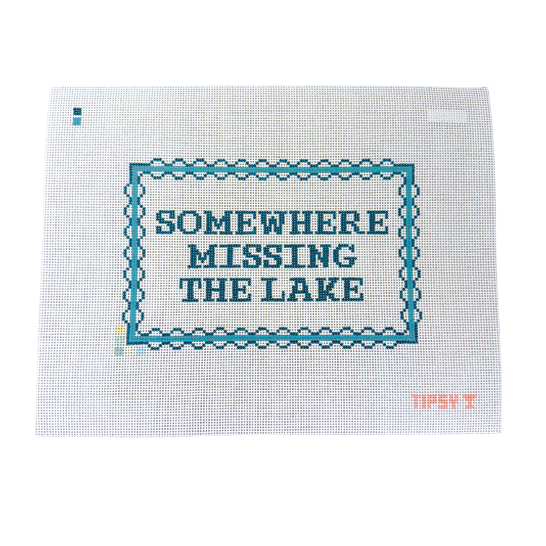 Pre-Order: Somewhere Missing The Lake Needlepoint Canvas