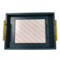 Pre-Order: Navy Rectangle Self-Finishing Leather Tray