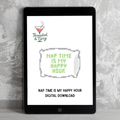 Nap Time is My Happy Hour Digital Needlepoint Chart