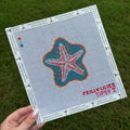 Frilly Lillies Starfish Needlepoint Canvas