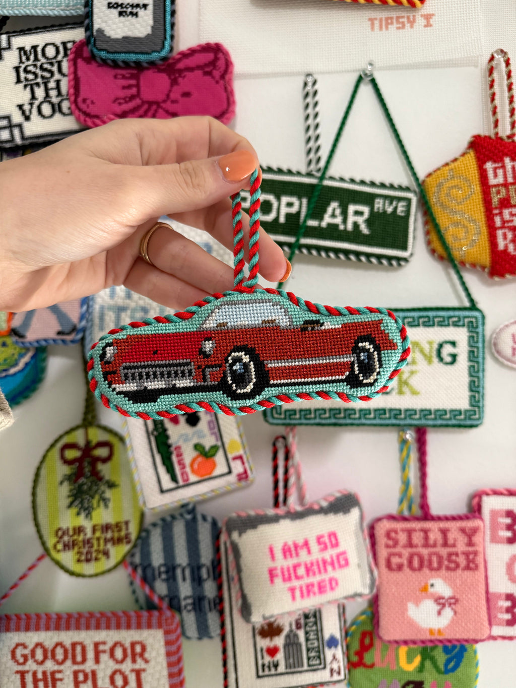 Pre-order: Little Red Corvette Needlepoint Canvas